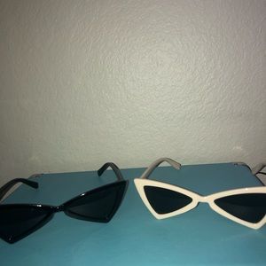 Black & White triangular sun glasses!